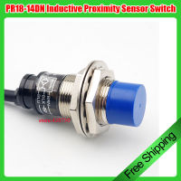 ความไวสูง M18 Inductive Proximity Sensor Switch PRD18-14DN ปกติเปิด NPN Waterproof Metal Sensor