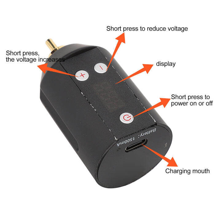 Tattoo Machine Power Supply Dedicated Lithium Battery Digital Display