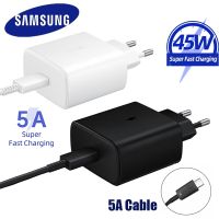 เครื่องชาร์จ Samsung 45W,TA845 EP ชาร์จเร็วสุดๆสำหFlag man GALAXY S23 S21 S22 S20 Note 10 Plus 20 Ultra 5G Note10 S20