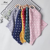 【Ready Stock】1pcs Baby Bibs Dot Saliva Towel BPA Free Wooden Teether Soft Saliva Towel For Toddler Baby Nursing