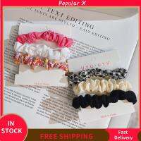 POPULAR X 3pcs อีลาสติก ผ้าชีฟองเส้นด้าย scrunchies ที่มัดผม แฟชั่นสำหรับผู้หญิง เชือกมัดผม ของใหม่ หางม้าหางม้า ยางรัดผม สำหรับผู้หญิง