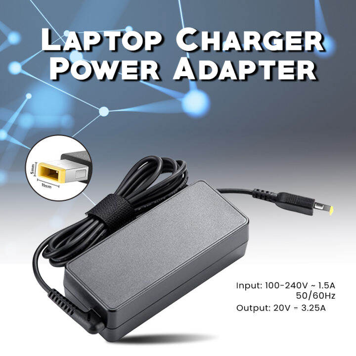 Lenovo 65w Lenovo Laptop Charger 20v 325a Usb Type Replacement Ac Adapter Lazada Ph 9203