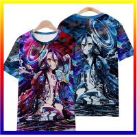 กระเป๋า Walang laro Walang buhay na เสื้อยืด Anime 3D Printing Street Wear ผู้ชายแฟชั่นผู้หญิงบวกขนาดเสื้อยืดแขนสั้นเด็กเสื้อยืด Damit XS-5XL