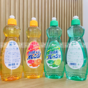 Nước rửa chén diệt khuẩn tinh chất cam, chanh Mitsuei chai 600ml