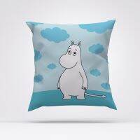 Fall Pillow Cover 40x40 Hippo Moomines Decorative Pillows for Bed 45x45 Cushions Covers Pillowcase Sofa Cushion Body Decor Anime