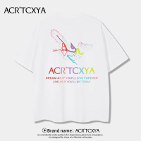 ACRTCA Birdhouse เสื้อยืดฤดูร้อนแขนสั้นแฟชั่นสำหรับทั้งหญิงและชายผ้าฝ้ายหลวมแขนครึ่งคู่พิมพ์ลาย