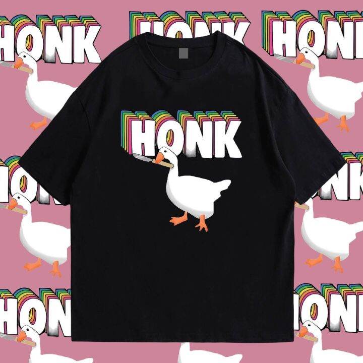 พร้อมส่ง-เสื้อ-duck-honk-cotton-100-มีทั้งทรง-ปกติ-และ-oversize-zx09