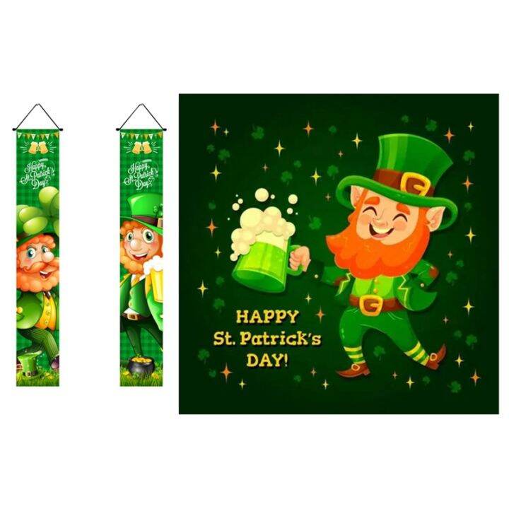 1-pair-of-st-patricks-day-decorations-hang-sign-banners-couplets-couplet-decorative-door-curtain-for-st-patricks-day-decorations