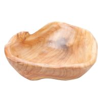 Bowl Tray Wooden Fruit Wood Bowls Serving Appetizer Storage Dish Plate Snack Nuts Salad Caving Basket Prep Carved Pudding