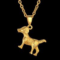 Animal Necklace Dog Necklace Gold Hip Hop Pendant Jewelry Gift