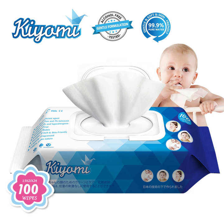 Kiyomi Wet Wipes For Babies Antibacterial Cleaning Function 1 Pack/100