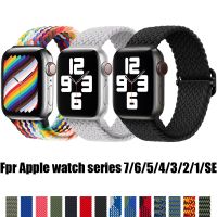 xiaozh Solo Loop for Apple Watch Band 45mm 41mm 44mm 40mm 42mm 38mm Nylon Elastics Braided strap for iwatch series 7/6/5/4/3/2/1/SE