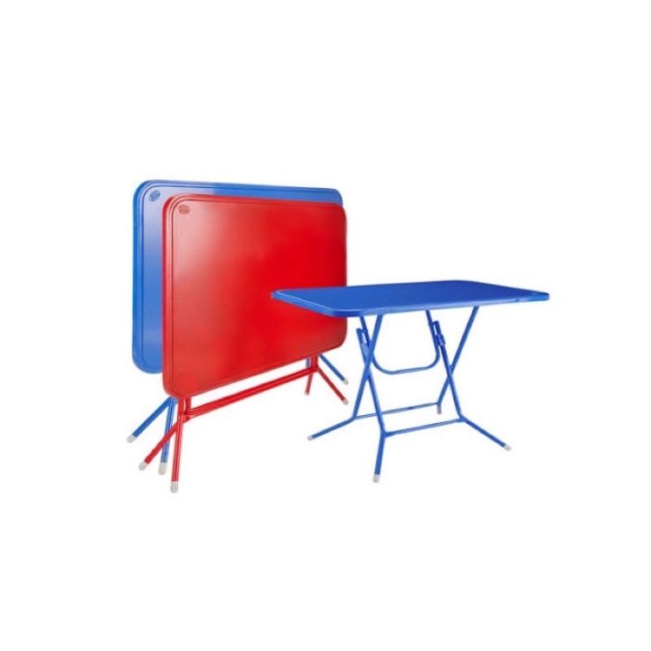 โต๊ะพับขนาด4ฟุตหน้าเหล็ก-เหล็กทั้งตัว-ขาไม่โยกเยก-แข็งแรง-สีสวย-ขนาด60-120-75cm-มีสีน้ำเงิน-แดง-เขียว-ครับ