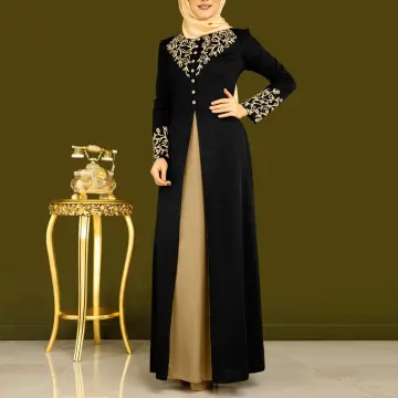 Gold on sale abaya dress