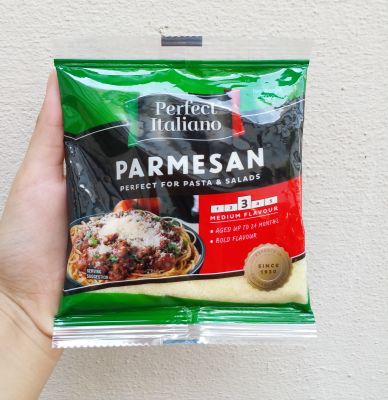 Perfect Italiono Parmesan Cheese 100g. ******(แบบถุง)*****พาร์เมซาน ชีส 100 กรัม ใช้โรยหน้าอาหาร