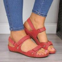 Spot summer shoes 2023 big yards thick high-heeled platform sandals fashion leisure strap sandals