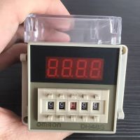 High Quality Omron Time Relay DH48S-1Z Digital Timer AC220V Digital Time Delay Relay 0.01S-99H99M with Socket Base Included Electrical Circuitry Parts