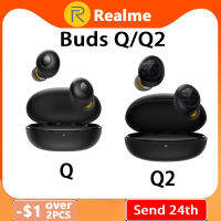 New Realme Buds Q Q2 Wireless Earphones Bluetooth TWS 400mA Battery Charger Box Bluetooth 5.0 For Realme X2 Pro X50 Pro 6 6i