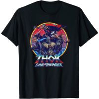 มีสินค้า เสื้อยืด พิมพ์ลายตัวอักษร Marvel Thor Love and Thunder