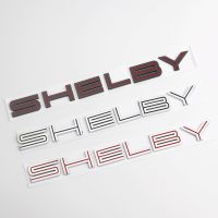 1X 3D ABS SHELBY โลโก้ด้านหลัง Trunk Emblem ด้านหน้าป้ายสติกเกอร์รถสำหรับ Super Snake CO Mustang GT350 GT500