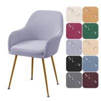 【lz】☃✶◄  Repelente à Água Cadeira de Jantar Capa Braço Alto Spandex Elastic Slipcover Seat Covers para Casamento Hotel Banquete Hogar 1Pc