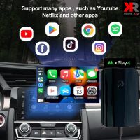 MICHIGA รุ่น XPLAY4 Carplay Android AI Boxกล่องแปลงอัจฉริยะเปลี่ยนจอติดรถยนต์ ญี่ปุ่นให้เป็นจอแอนดรอยด์ และไร้สาย Carplay 4 + 64G GPS ไร้สายใช้กับวิทยุเดิมๆ