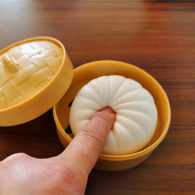 Simulation Steamed Buns Squeeze Toys Slow Rising Stress Relief Squishy Toys Antistress Ball Dumpling Model