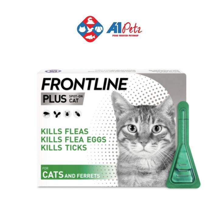 Frontline Plus Tick & Flea Drops For Cats (3 pipet/box) Lazada PH