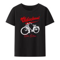 Oldschool-Camiseta con estampado de bicicleta nostálgica para hombres y mujeres, ropa de calle clásica creativa Y2k, Camisetas geniales de manga corta, Velo Solex