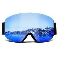 Factory wholesale OEM custom frameless fashion anti fog Uv400 snow ski goggles ski glasses