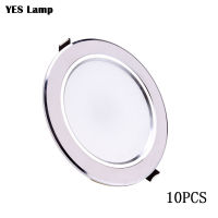 10pcs Ultra Bright Round LED Downlight 3W 5W 7W 9W 12W 15W 18W Aluminum RGB LED Down Light Ceiling Recessed Spot Light 110V 220V