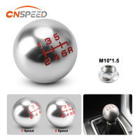 รถ M10 56ความเร็วอัตโนมัติเกียร์ธรรมดา Shift Knob พร้อมอะแดปเตอร์สีเงินรอบ Ball Stick Shift Heads เปลี่ยน Shifter