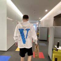 ◑► เสื้อกันหนาว มีฮู้ด พิมพ์ลาย VLONE ทรงหลวม สไตล์คลาสสิก แฟชั่นอเมริกัน สําหรับผู้หญิง