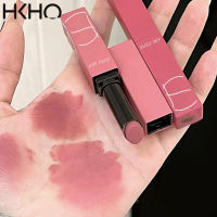 ลิปสติกเนื้อแมทหลอดแบบบาง HKHO ชานมสีเต้าเจี้ยว Lipstik Tahan Lama Liptint