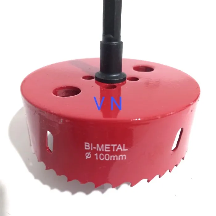 Hole Saw 100 mm/Mata Bor Pembolong Kayu/Triplek/Plastik PVC Lazada