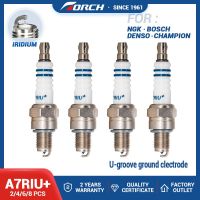 ZZOOI 4pcs/lot Motorcycle Iridium Spark Plug A7RIU A7RIU+ for GY6 50cc-150cc CR7HIX CR7HSA C7HSA A7RTC A7TC UF22 CR6HSA C5HSA C6HSA