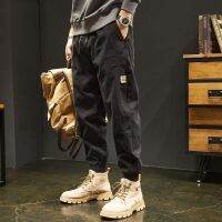 ●﹍ American casual pants mens trendy brand loose tooling trousers mens work wear pants wear-resistant work pants