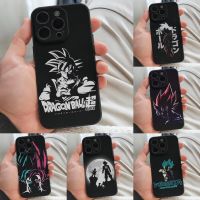 {Haojia เคสโทรศัพท์} เคส Vegeta IPhone 14ดราก้อนบอล Z Iphone 13 Pro Max ของเล่นวัสดุ Tpu 2022 Goku สีดำด้านซิลิโคนนิ่ม11 12