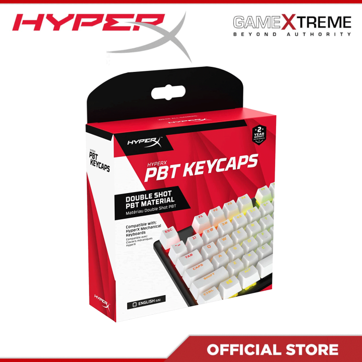 Hyperx Double Shot Pbt Keycaps White Lazada Ph