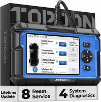 TT TOPDON OBD2 Scanner TOPDON AD600S Scan Tool, Code Reader, Diagnostics Scanner for ABS/SRS/at/Engine, 8 Reset Services, Oil/Brake/BMS/SAS/DPF/TPMS Reset/ABS Bleeding/Throttle Adaptation, Free Lifetime Upgrade