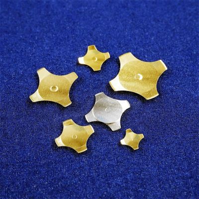 10Pcs Cross Shape Gold Plated Metal Dome Reset Switch 6 8 8.4 10 12 16 MM Membrane SPST Momentary ON/Off Tactile Sharp Feel