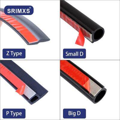 CW RubberStrip 2P Z Type SealantSmall D Rubber Adhesive Car DoorStrip