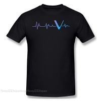 VeChain Coin VET 2021 New Arrival TShirt The Heartbeat Of Every Cryptocurrency Lover Unique Design Crewneck Cotton for Men Shirt VR1Q