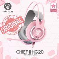 【Undine earphone】 FANTECH HG20หัวหน้า II ชุดหูฟังสำหรับเล่นเกมครอบหูมีไฟไมค์สเตอริโอหูฟังของแท้