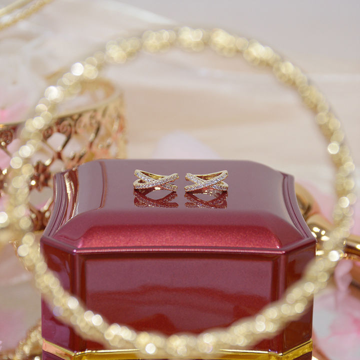 hot-design-14k-real-gold-no-pierced-ear-clips-earrings-for-women-micro-inlaid-aaa-zircon-fashion-cross-earring-brincos-gift