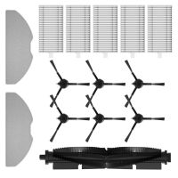 แปรงตัวกรองแปรงหลักสำหรับแปรงด้านข้าง360 S8 S8และหุ่นยนต์อะไหล่เครื่องดูดฝุ่นตัวกรองผ้าไม้ถูพื้นมีแปรงด้านข้าง