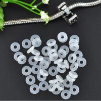 【DT】hot！ Shipping 20pcs Rubber Clip Charms Safety Stopper Bead European   Necklaces