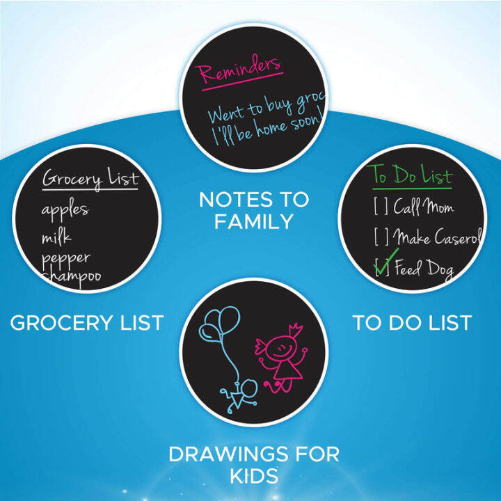 a4-size-small-chalkboards-chalk-board-children-blackboard-magnetic-menu-whiteboard-black-stickers-dust-free-chalk