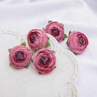 hotx【DT】 10pcs 3.5CM 12Colors  Artificial Silk Heads Wedding Apparel Decoration Hairpin Wreath Accessories