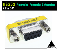 อะไหล่ พอร์ต ช่องต่อ ตัวเมีย/ตัวเมีย  RS232 9 Pin DB9 Serial Female-Female Extender CONNECTOR Electric Terminals  P082